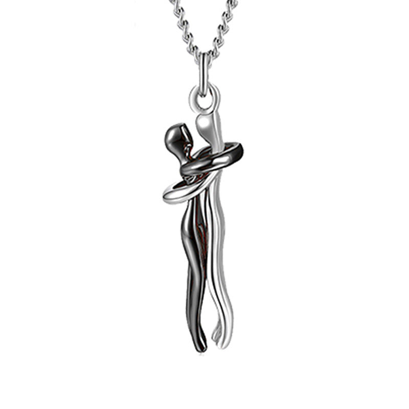 Love Hug Necklace, Unisex Men/Women Couple Jewellery
