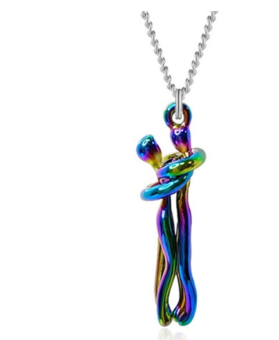 Love Hug Necklace, Unisex Men/Women Couple Jewellery