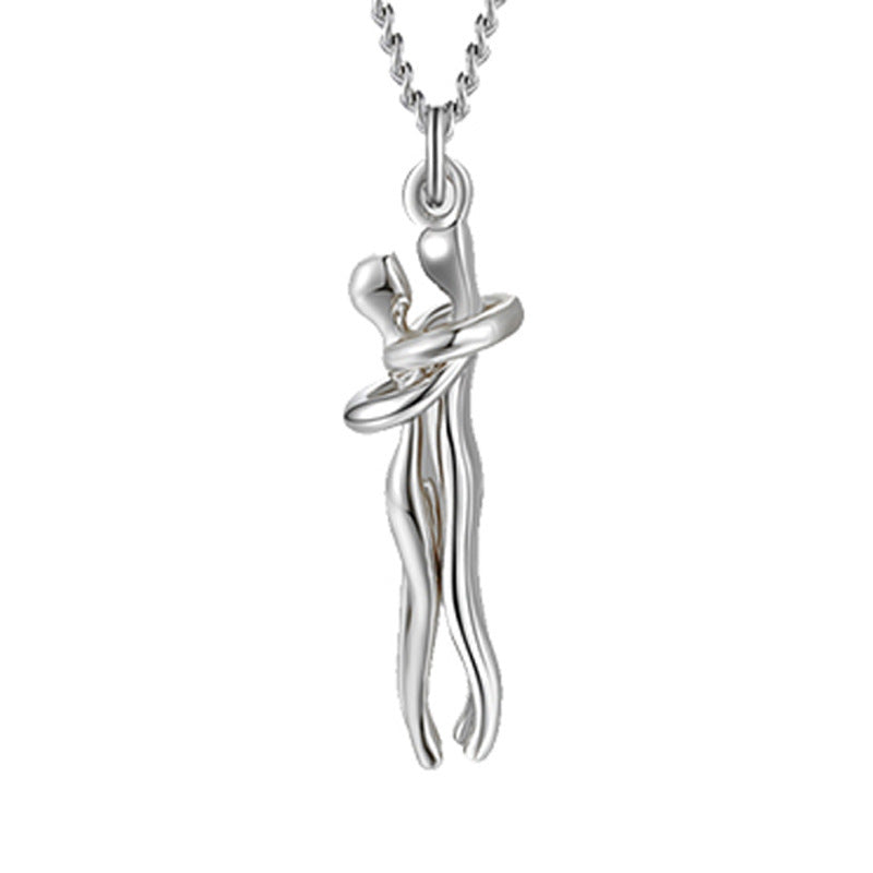 Love Hug Necklace, Unisex Men/Women Couple Jewellery