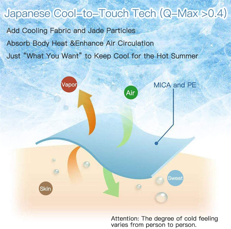 Cooling Blanket , Absorb Heat Washable Cover Over Blankets