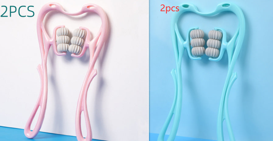 Multifunctional Massage Tool, Manual Six-wheel Neck Massager