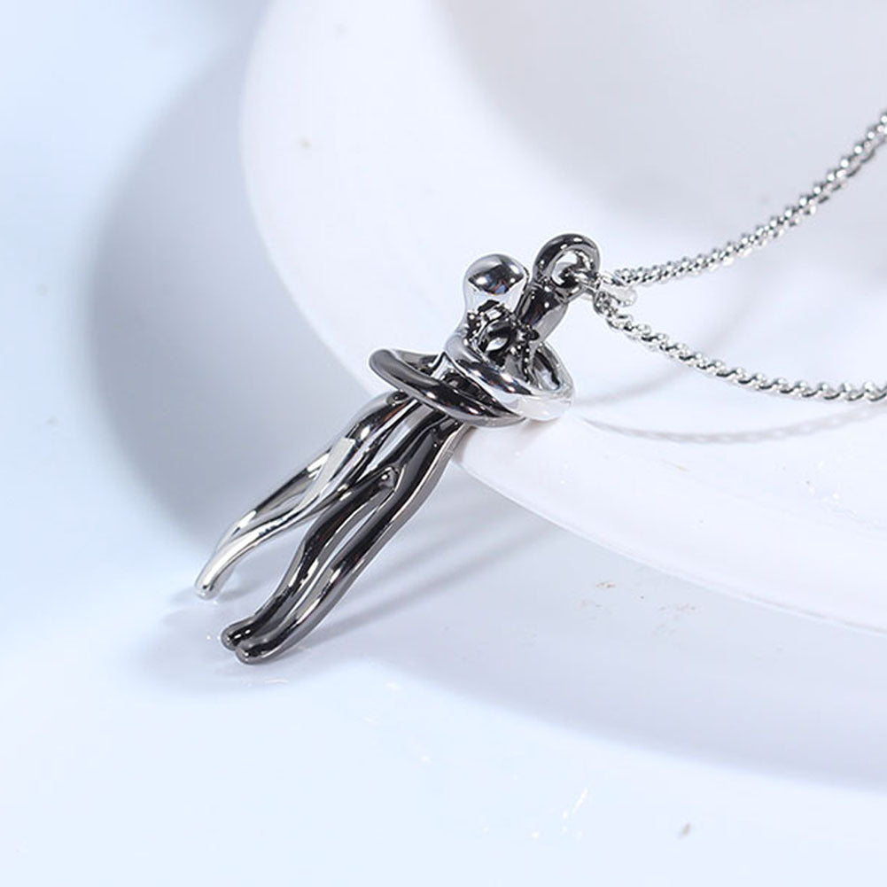 Love Hug Necklace, Unisex Men/Women Couple Jewellery