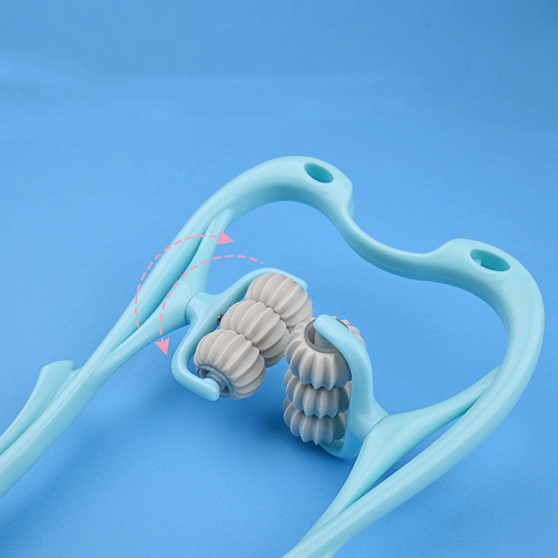 Multifunctional Massage Tool, Manual Six-wheel Neck Massager