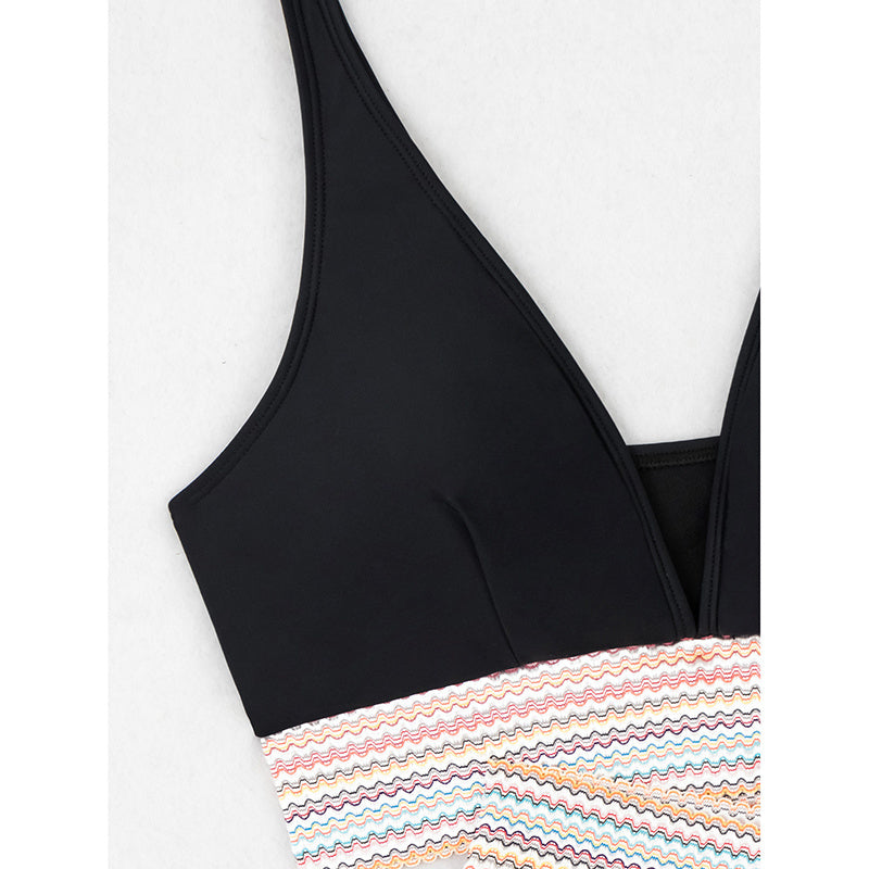 Women's High Waisted Bikini Set, Tummy Control Swimsuit