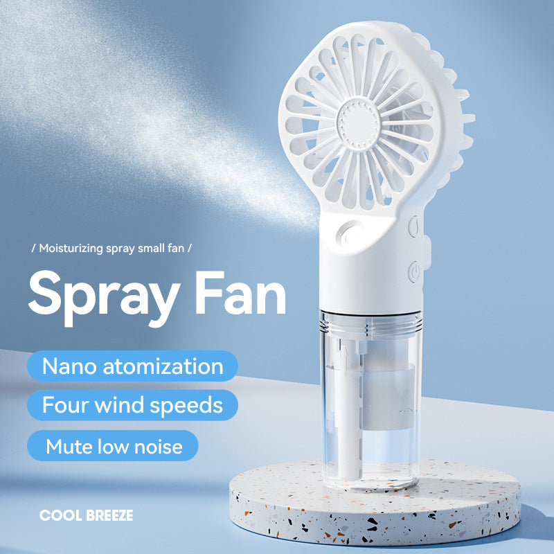 Portable Handheld Spray Fan, 4-Speed Water Spray