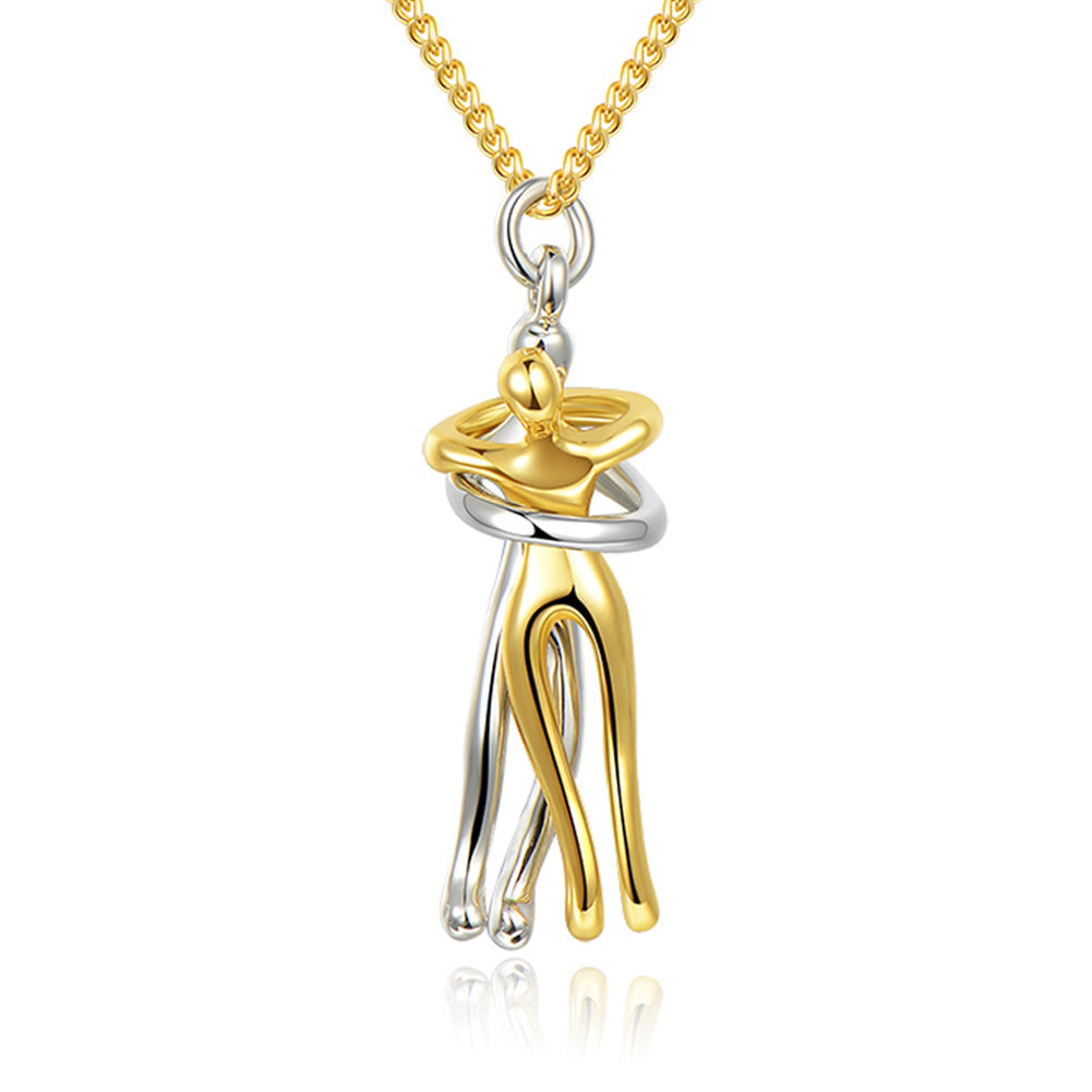 Love Hug Necklace, Unisex Men/Women Couple Jewellery
