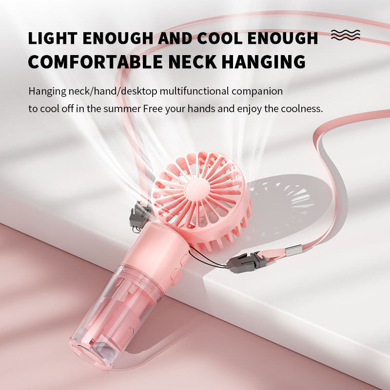 Portable Handheld Spray Fan, 4-Speed Water Spray
