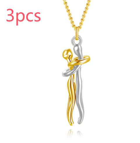 Love Hug Necklace, Unisex Men/Women Couple Jewellery