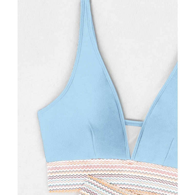 Women's High Waisted Bikini Set, Tummy Control Swimsuit
