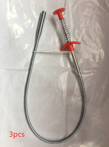 60CM Sewer Dredger Spring Pipe , Household Hair Cleaner