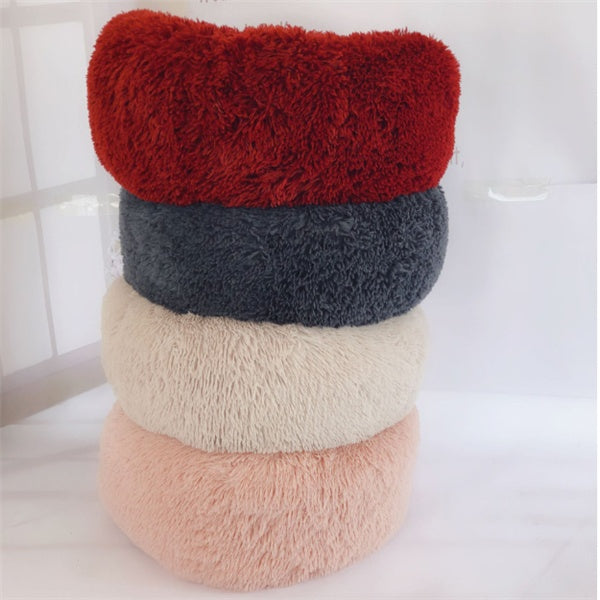 Dog/Cat Round Long Hairy Autumn And Winter Nest Pad Mattress
