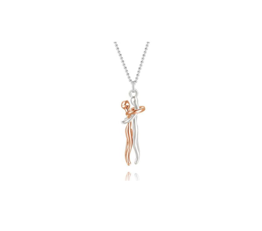 Love Hug Necklace, Unisex Men/Women Couple Jewellery