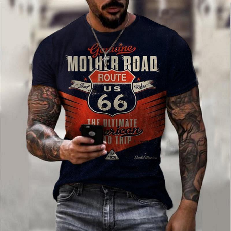 Retro Short Sleeve Men, Oversize Clothes, Summer T-shirt