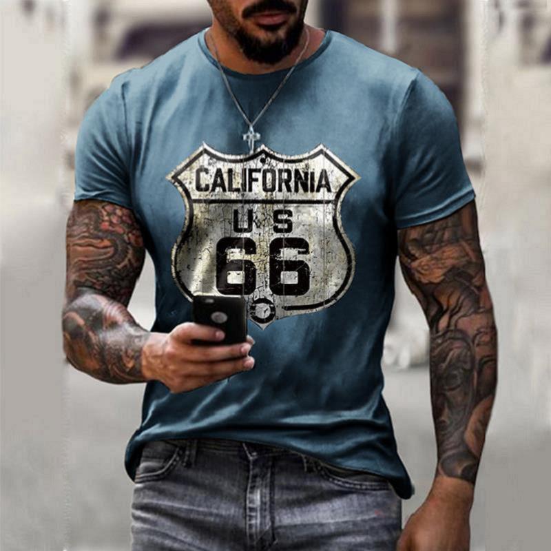 Retro Short Sleeve Men, Oversize Clothes, Summer T-shirt