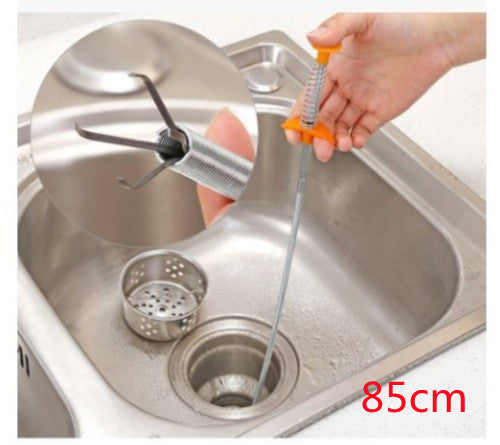 60CM Sewer Dredger Spring Pipe , Household Hair Cleaner