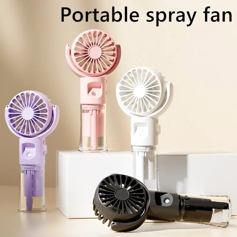 Portable Handheld Spray Fan, 4-Speed Water Spray