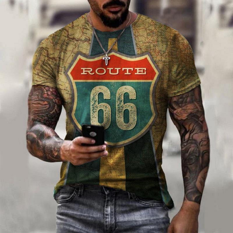 Retro Short Sleeve Men, Oversize Clothes, Summer T-shirt