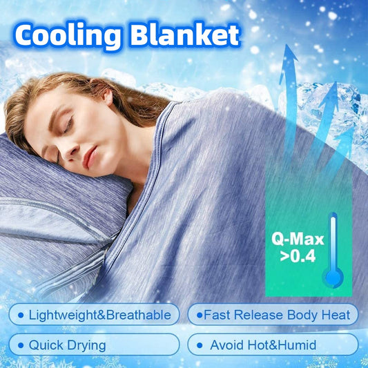 Cooling Blanket , Absorb Heat Washable Cover Over Blankets