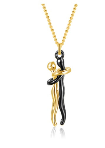Love Hug Necklace, Unisex Men/Women Couple Jewellery